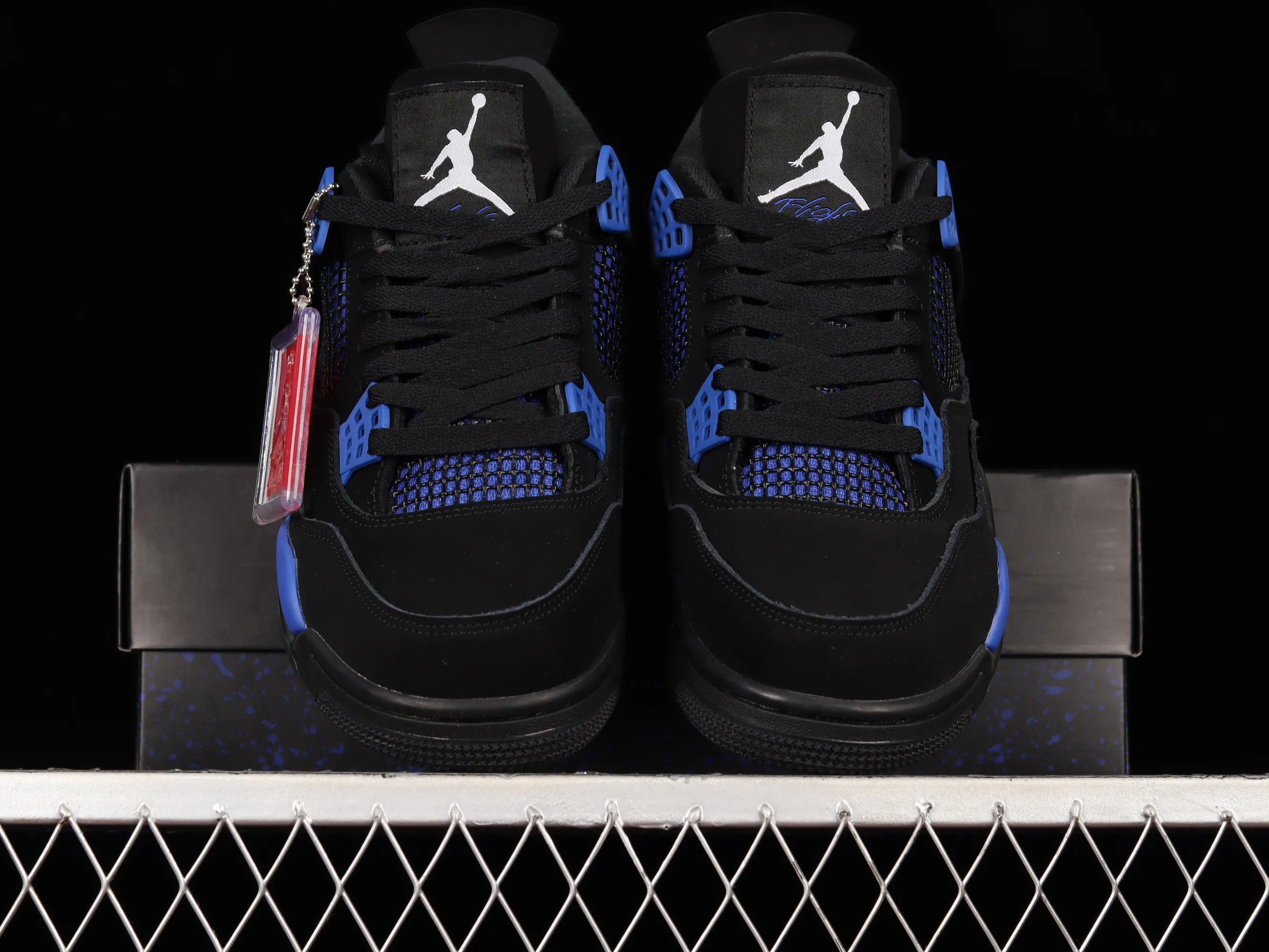 All categories Air Jordan Jordan series basketball shoes Air Jordan 4 Air Jordan 4 Retro "Heilan" AJ4 Joe 4 black and blue retro casual sports culture basketball shoes CT8527-018
